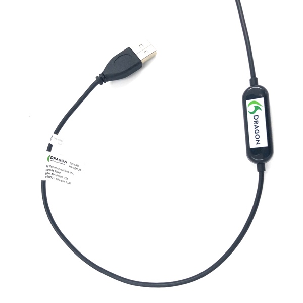 Nuance Dragon USB Headset Microphone HS-GEN-25