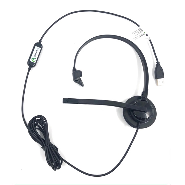Nuance Dragon USB Headset Microphone HS-GEN-25
